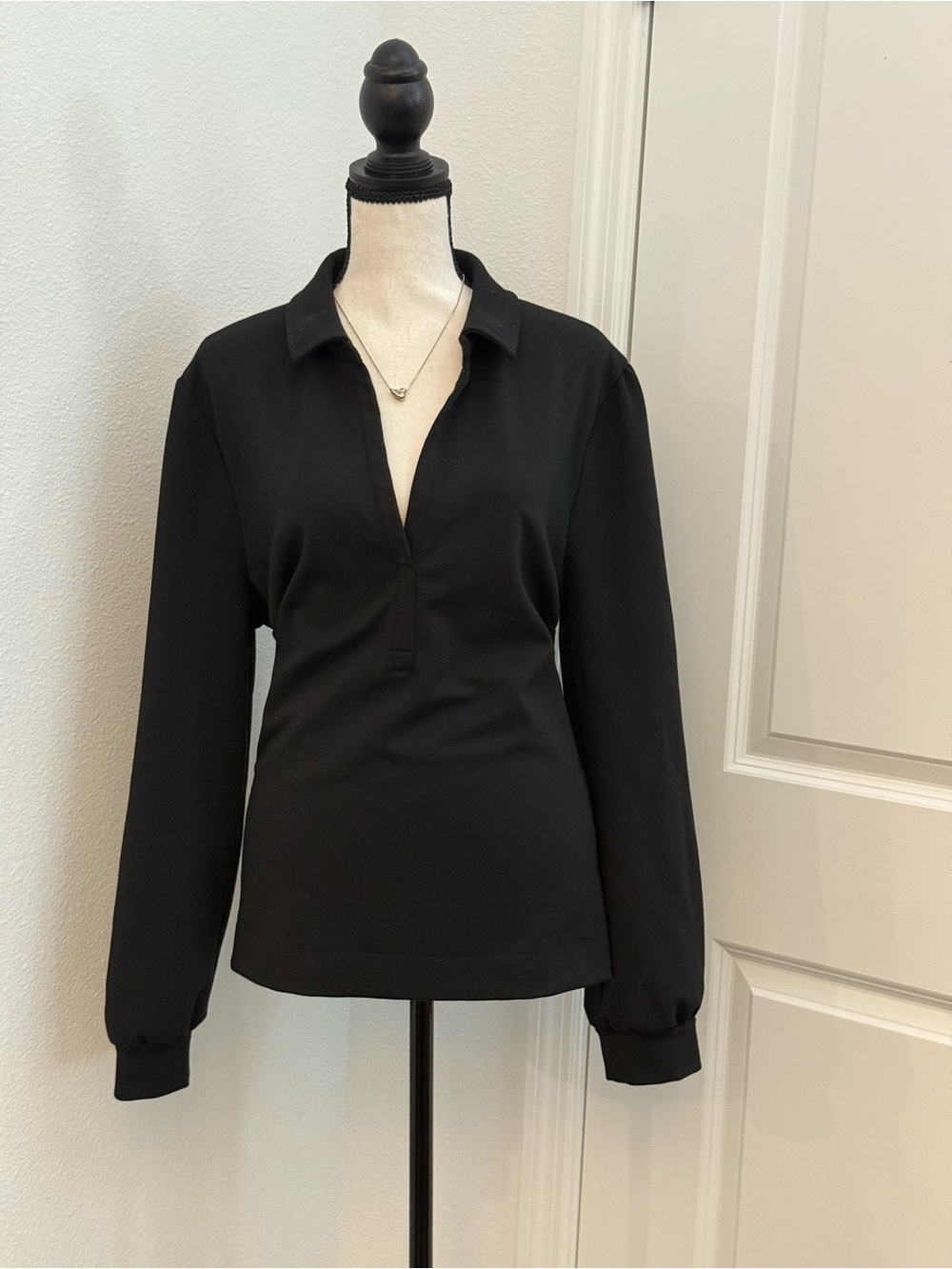 Talbots Black Long-Sleeve eShirt